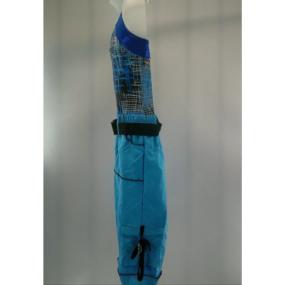 Pre-Owned Dance Costume Hip Hop Large Child Blue A Wish Come True 12709 2 pc Me